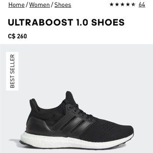 Adidas Ultraboost 1.0 women’s running shoes size 8